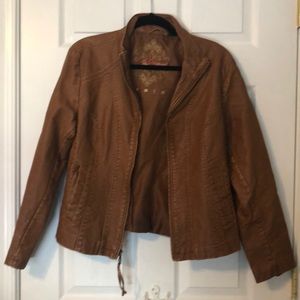 Faux leather jacket